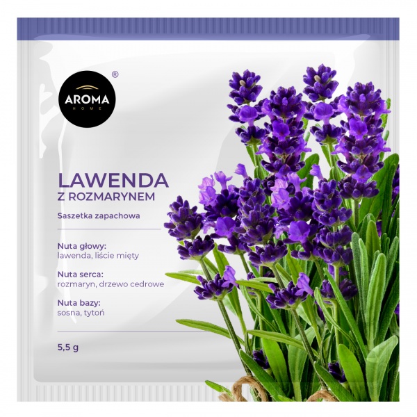 Ароматическое саше Aroma Home Лаванда с розмарином Xmass Cellulose красный 