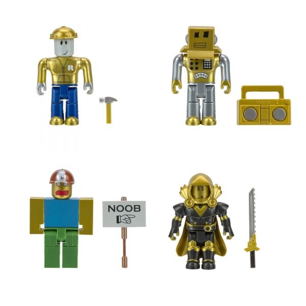 Фігурка колекційна Roblox Jazwares Four Figure Pack Icons – 15th Anniversary Gold Collector's Set ROB0527 