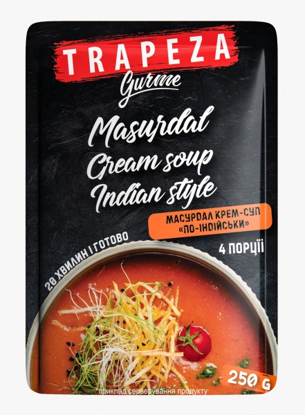 Суп-пюре ТРАПЕЗА с чечевицей Масурдал 