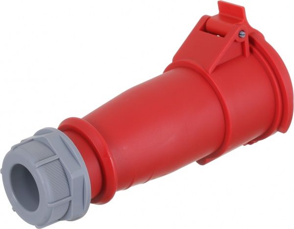 Розетка силовая переносная с заземлением Expert 3p+N+PE (225) серый