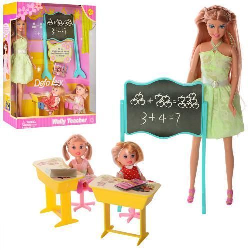 Лялька Defa 6065 школа діти аксесуари