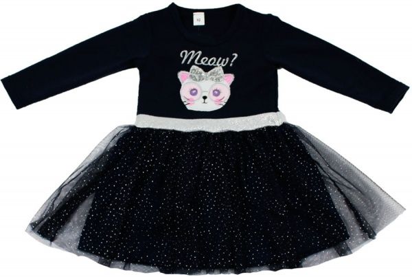 Сукня Danaya з вишивкою р.122 темно-синій ГЗ-07 