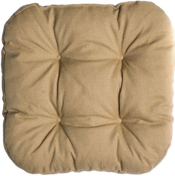 Подушка на стілець 41х41х8 Безе темно-бежева