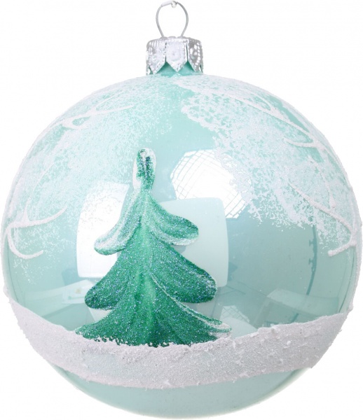 Шар новогодний мульти d 100 мм в ассортименте