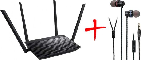 Маршрутизатор Asus RT-AC51 + наушники 2E — фото 1