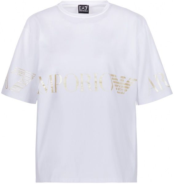 Футболка EA7 T-SHIRT 3KTT18-TJ29Z-0101 р.M білий