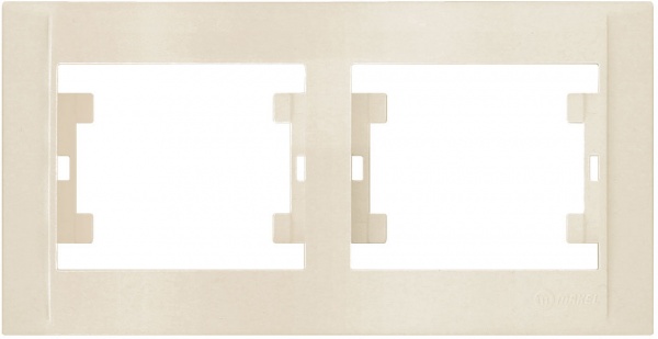 Рамка двухместная Makel Defne горизонтальная кремовый 42010702
