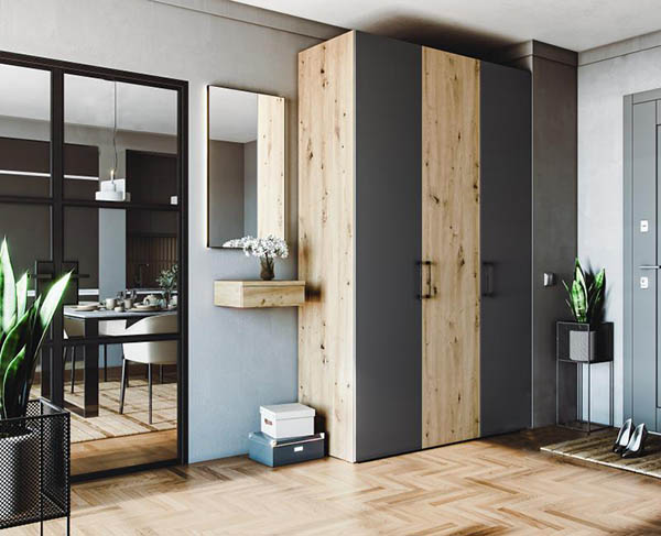 Тумба навесная Грейд Торино 402х137х320 мм дуб крафт золотой 