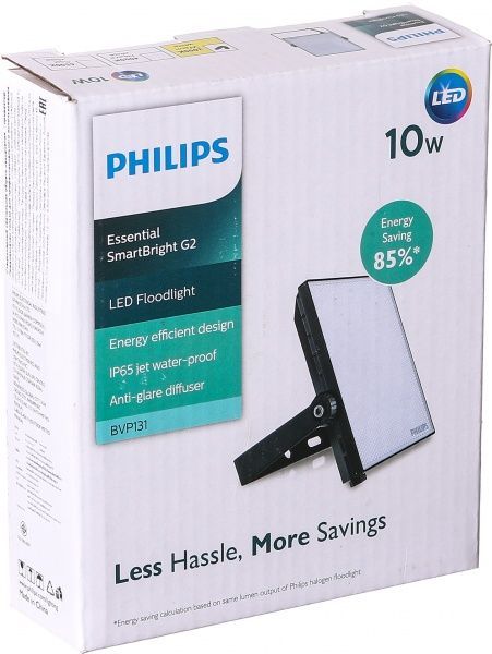 Прожектор Philips BVP131 LED8/WW 10 Вт IP65 чорний 