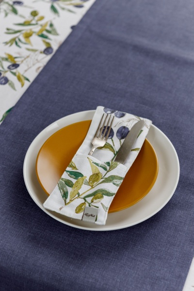 Дорожка (раннер) Oliva Синий 40x140 см La Nuit 