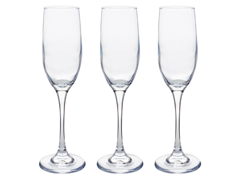 Набор бокалов для шампанского LeGlass Flute 602-001 170 мл 3 шт.