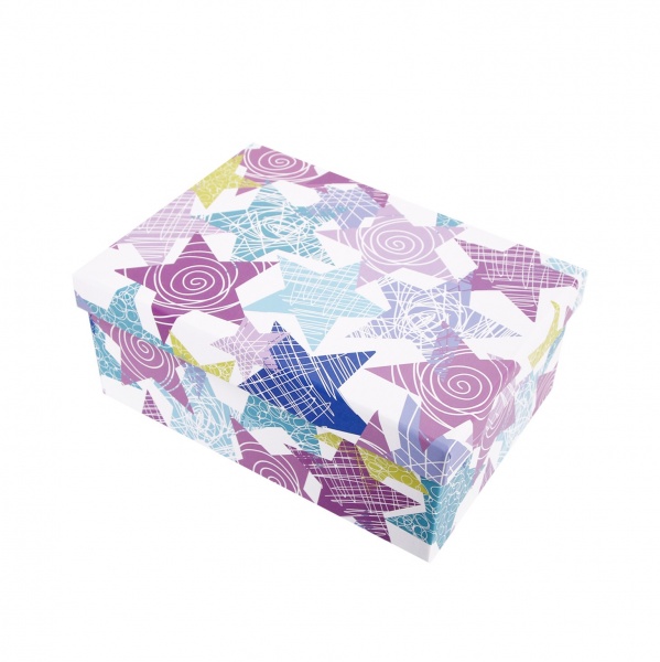 Коробка подарункова прямокутна зірки 19х13х7,5 см 1110236001