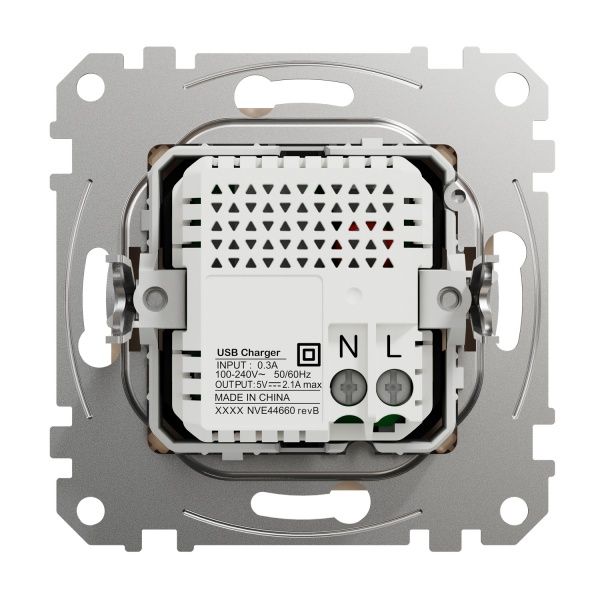 Розетка USB подвійна із заземленням Schneider Electric Sedna Design тип A + A без кришки бежевий SDD112401