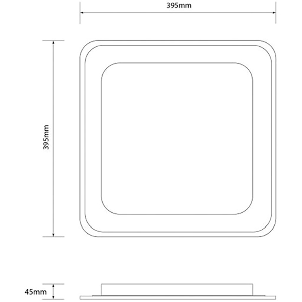 Світильник світлодіодний Светкомплект LED ACR 3939 S 65W RC з пультом д/к