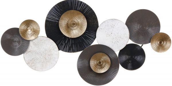 Декор настенный Hindi 68,6x134,6 см серый 