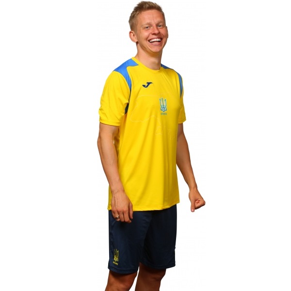 Футболка форми збірної України 2021 Joma Ukraine Official Replica T-shirt 101264.907 р.2XL-3XL жовтий