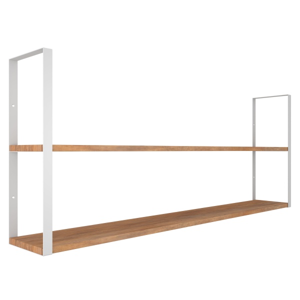 Кронштейн для полок Valore Прямоугольник двойной Loft SW-DR-21 белый