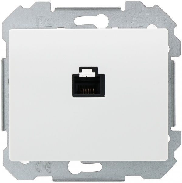 Розетка телефонная Siemens Iris RJ11 белый 19582 W