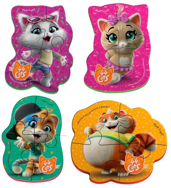 Пазли м’які Vladi Toys 44 Кошеняти VT1106-83