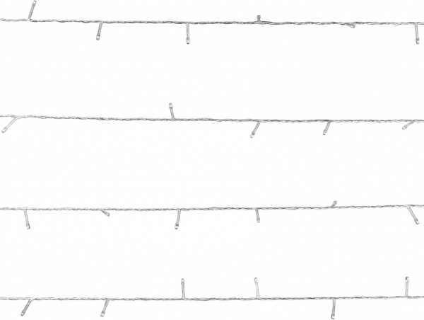 Электрогирлянда линейная Девилон белая 651344 встроенный светодиод (LED) 20 ламп 20 м 