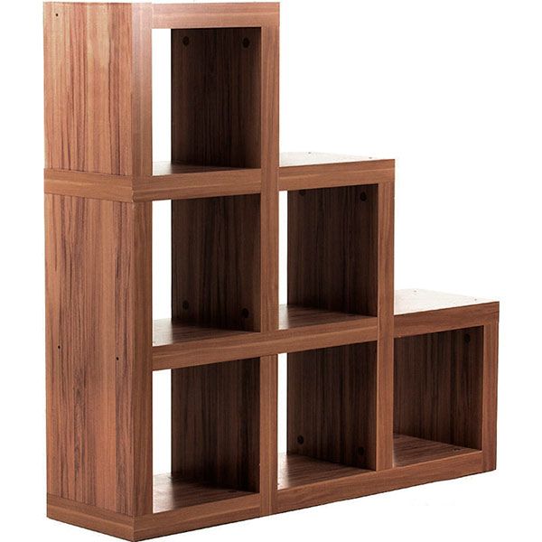 Стелаж двосторонній Модульна система 3х3 1070x1070x290 мм горіх 