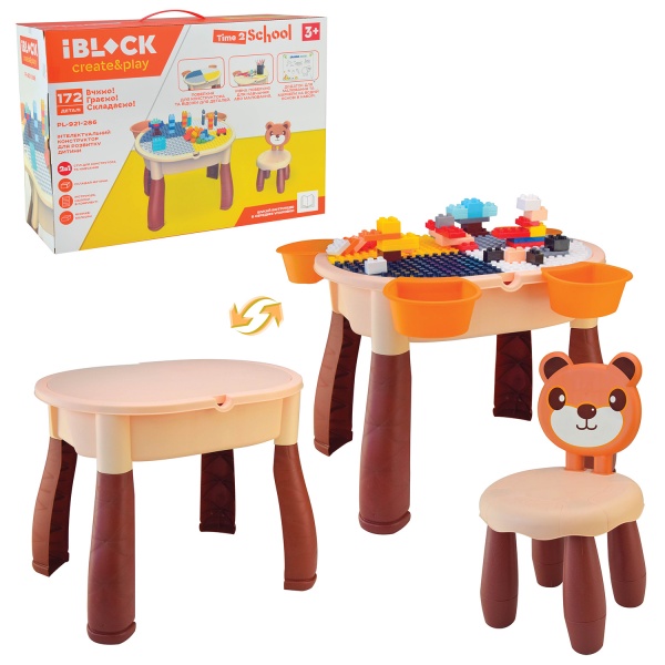Игровой набор Iblock Стол и стул PL-921-286