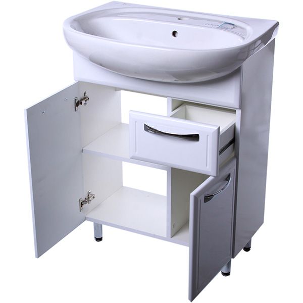 Тумба підлогова Aqua Rodos Декор 65 з умивальником Nova 65