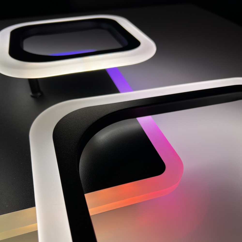 Люстра світлодіодна Luminaria 90 Вт LED-модуль чорний OVAL RGB 90W 5S BLACK