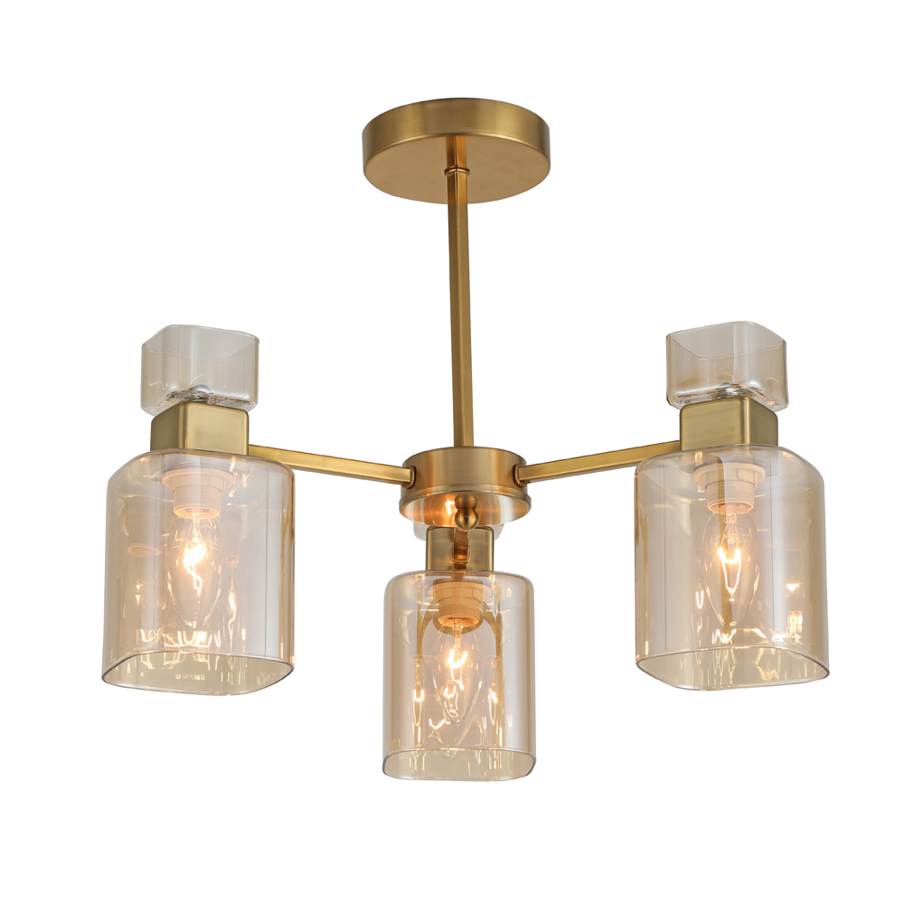 Люстра подвесная ARDERO Olivia 3xE14 античное золото BL1130-2