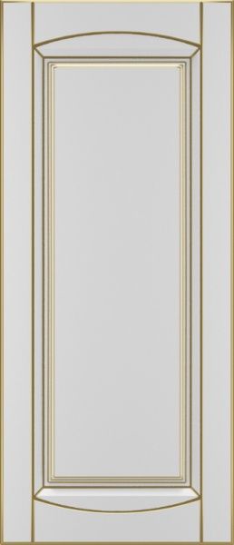 Фасад для кухні Грейд Білий патинований золотом №383 920x396 Арк'юїт
