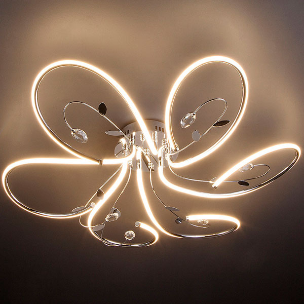 Люстра світлодіодна Strotskis Venzel 90082/6 90 Вт хром 