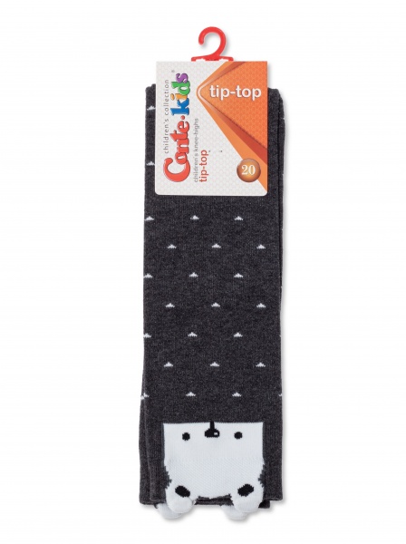 Гольфи дитячі для дівчаток Conte-Kids TIP-TOP (мордочки) 19С-141СП 053 р.22 темно-сірий 