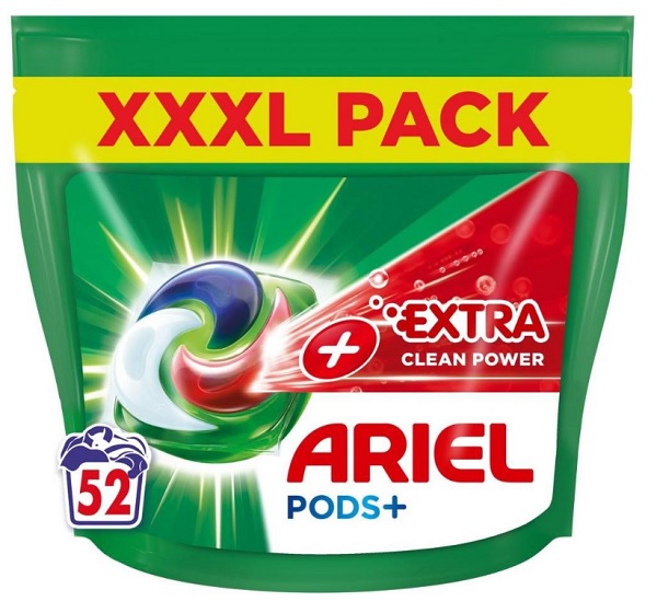 Капсулы для машинной стирки Ariel PODS + Сила Экстраочистки 52 шт.