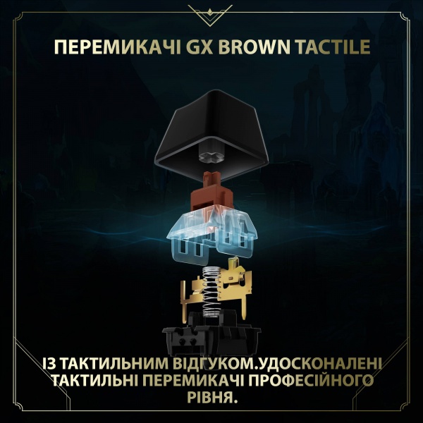 Клавиатура Logitech G PRO Mechanical Keyboard League of Legends Edition - LOL-WAVE2 USB (920-010537) 