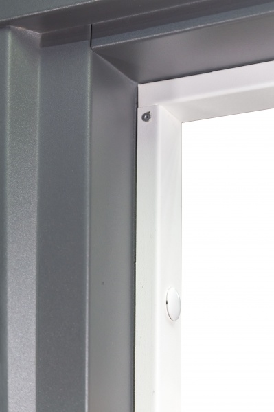 Двері вхідні Булат Термо House-703/вулична Антрацит / Дуб полярний антрацит / дуб полярний 2050x850 мм праві