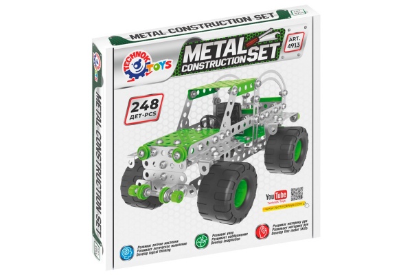 Конструктор металлический ТехноК Внедорожник 4913