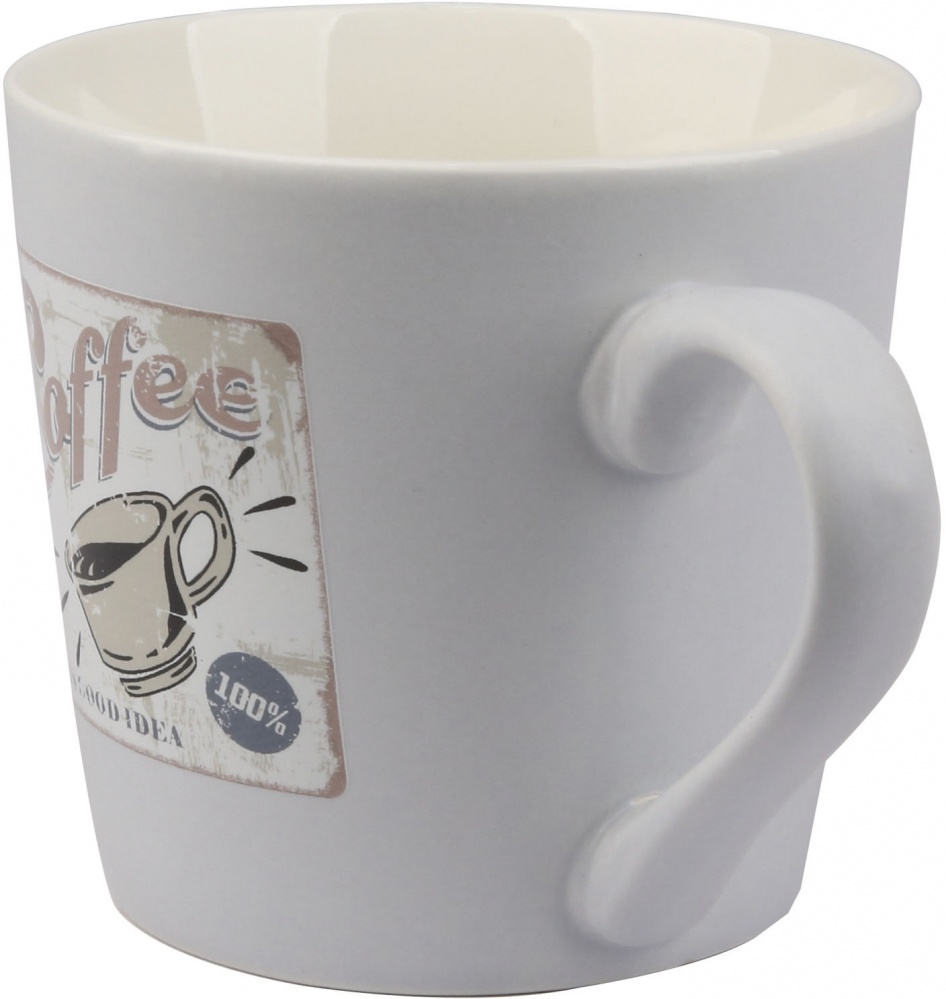 Чашка Fiora OldSchool сіра 410 мл