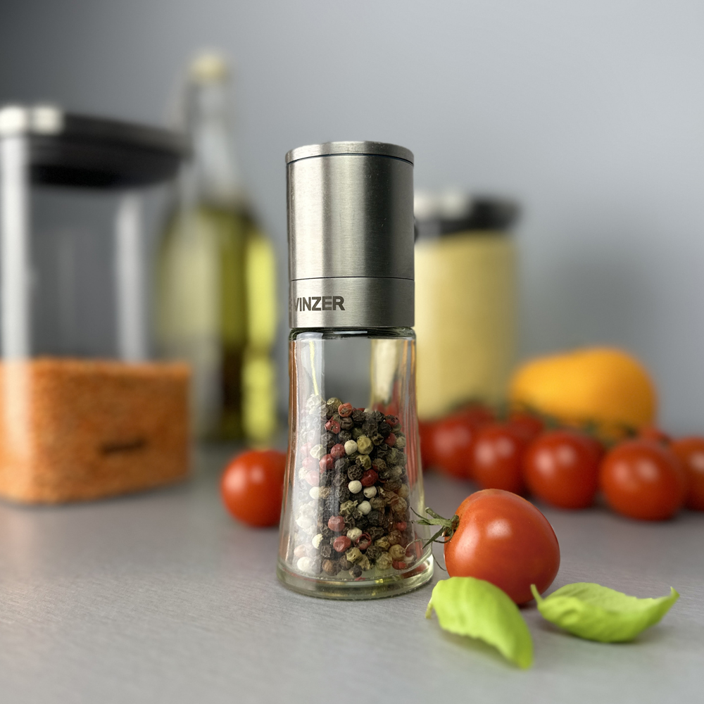 Мельница для соли и перца Vinzer 70 мл 50592