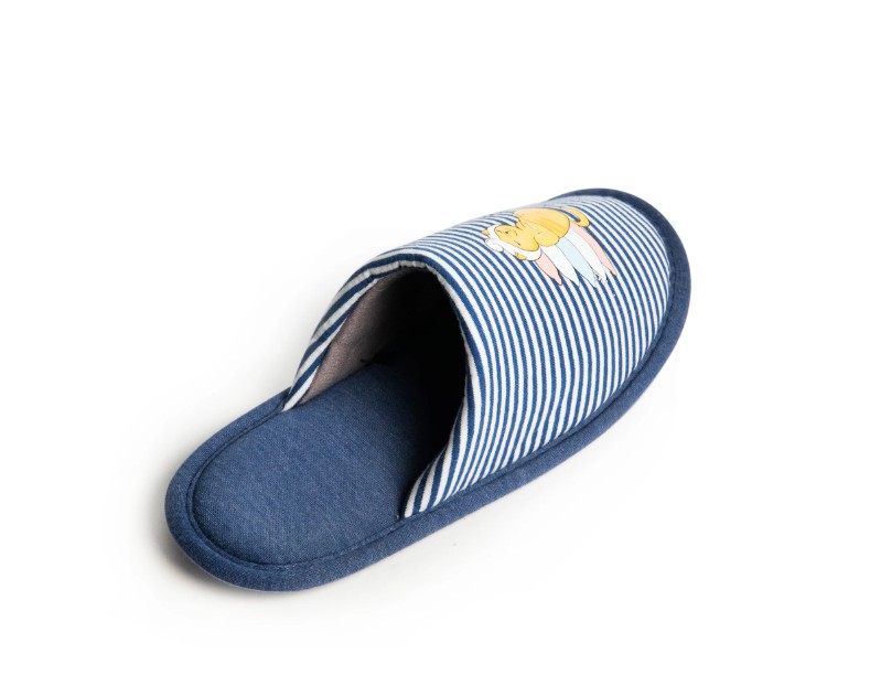Тапки домашние Twins HS-VL закрытые с полоской р.36/37 синий