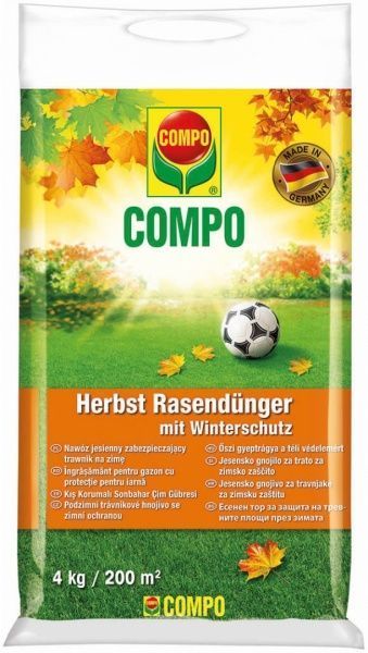 Удобрение для газонов COMPO осеннее долговременный эффект 4 кг 3170