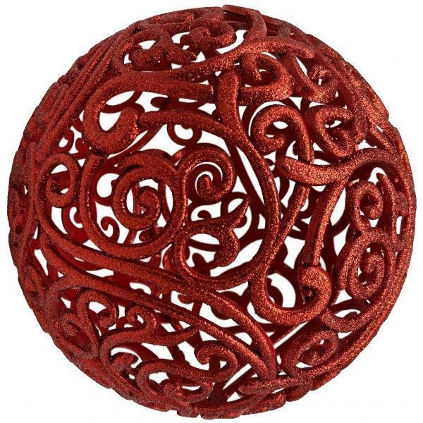 Куля ажурна MISLT d20 см BALL200-11 червоний