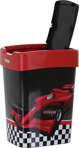 Контейнер для сміття Алеана Алеана Ралли 10 л чорний/червоний 121066