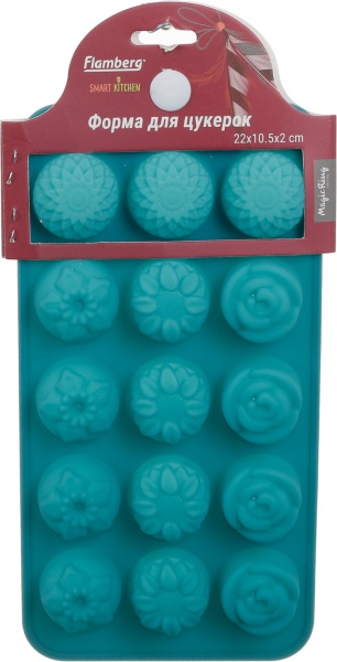 Форма для цукерок Magic Ring Квіти на 15 шт 22х10.5х2 см Flamberg Smart Kitchen