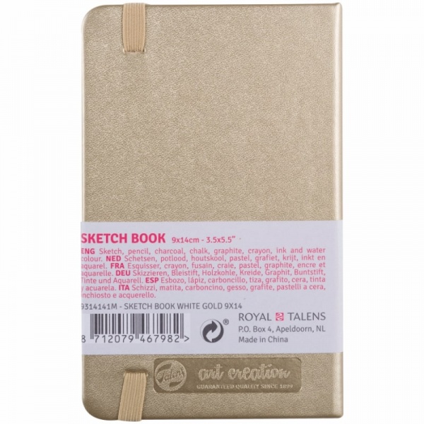 Блокнот для графіки Rosa Talent White Gold 9x14 см 9314141M 