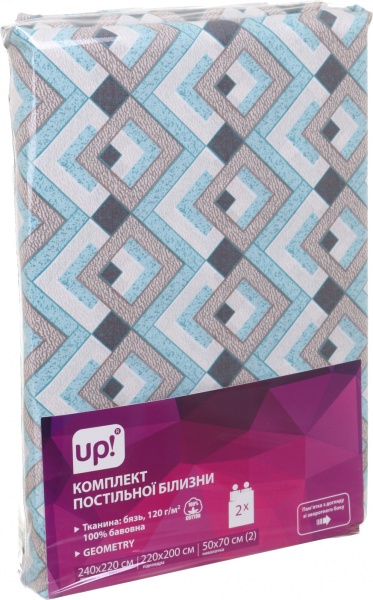 Комплект постельного белья Geometry 2 разноцветный UP! (Underprice) 