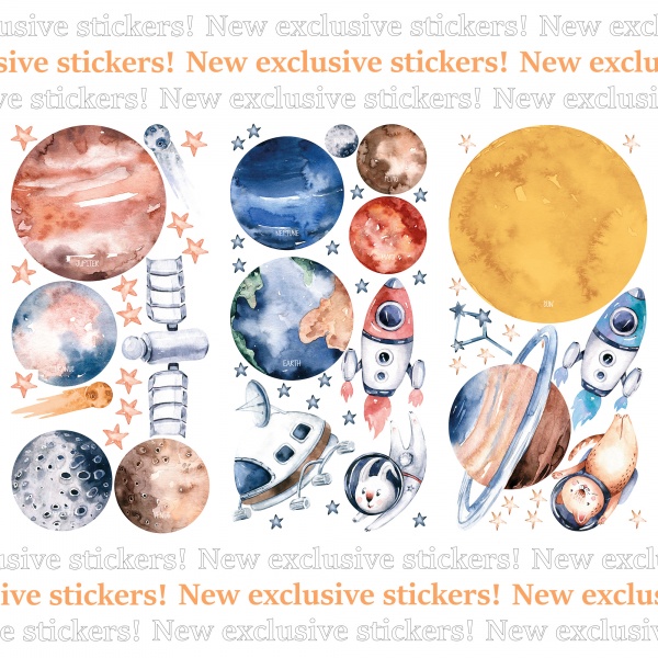 Стикеры-паттерны Lipastick Космос 120х80 см 1508219