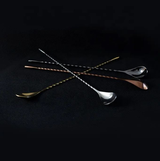 Ложка коктейльна Fiora Ravena Gold 30 см нержавіюча сталь