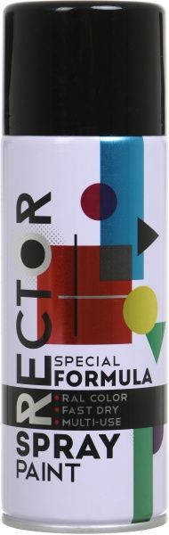 Эмаль RECTOR 400 мл 9005 черная