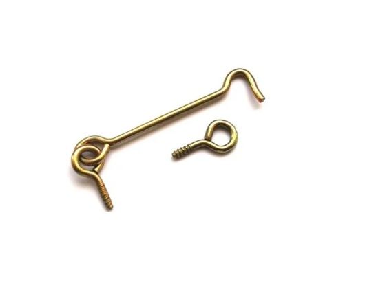 Крючок дверной 4х90 цинк