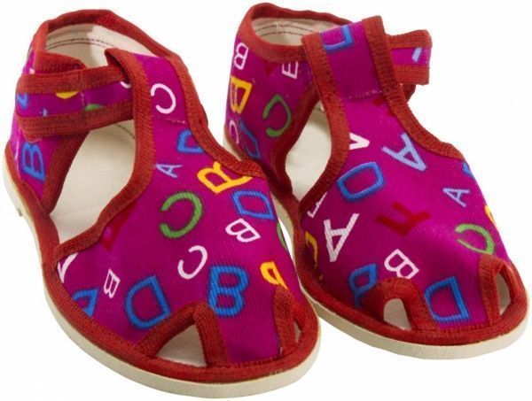 Тапочки для девочек Экотапок Сандалик новый малиновые 1085 р.28,5